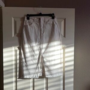 SO White Denim Skirt